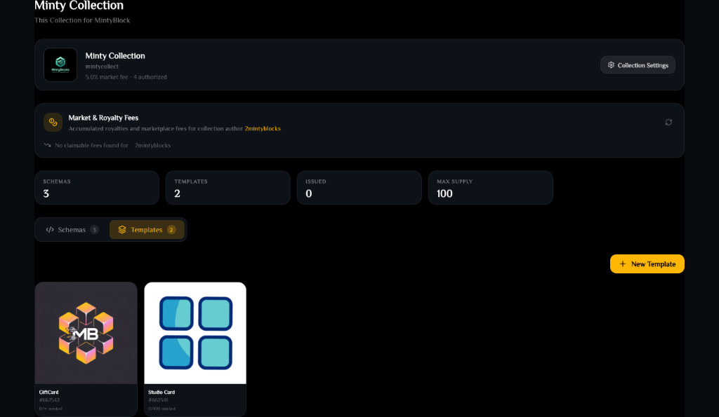 Template list